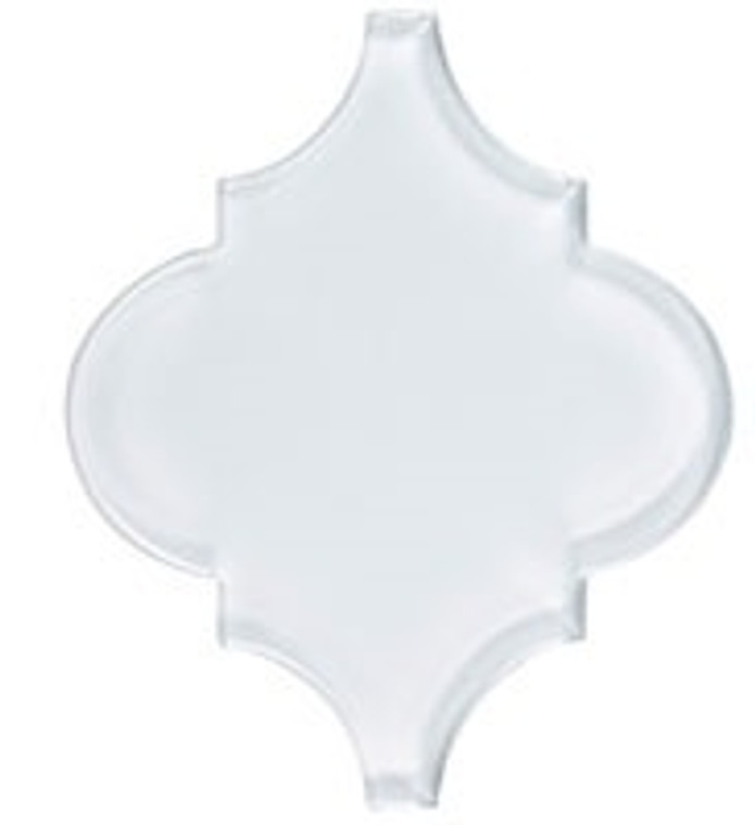 GT Glass Versailles Glossy Arabesque White Tulip VS-421GLOSSY