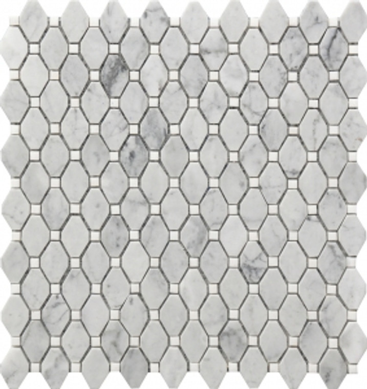 Roca Rockart Rhombus Small Marble 12 x 12 Mosaic 