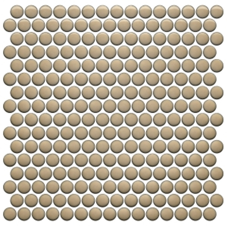 Roca CC Mosaics Plus Penny Round Bright Sand 12 x 12 Mosaic 