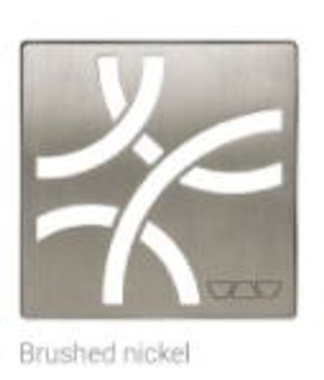 Schluter Kerdi Drain 4" Style Curve Brushed Nickel(EBT) KDIF4 GRK EBT D6 For 2" Outlet