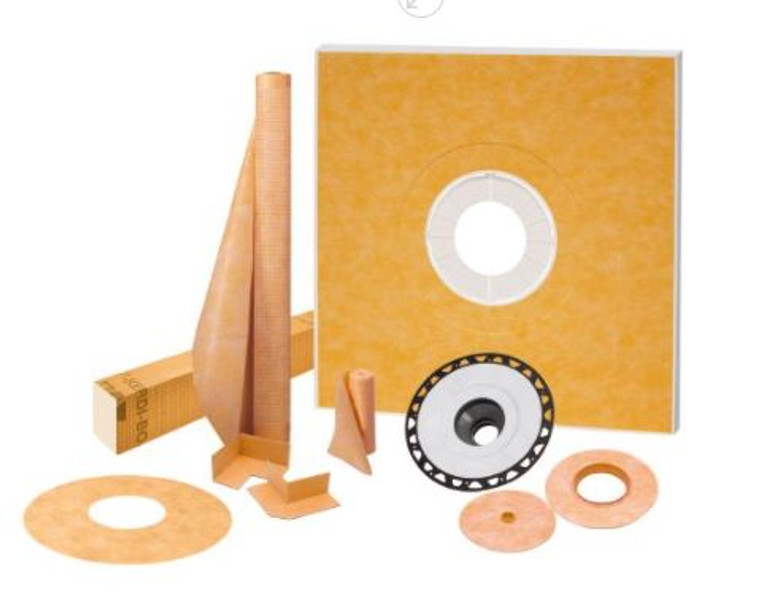 Schluter Kerdi Shower Kit Without Grate 48" x 48" 