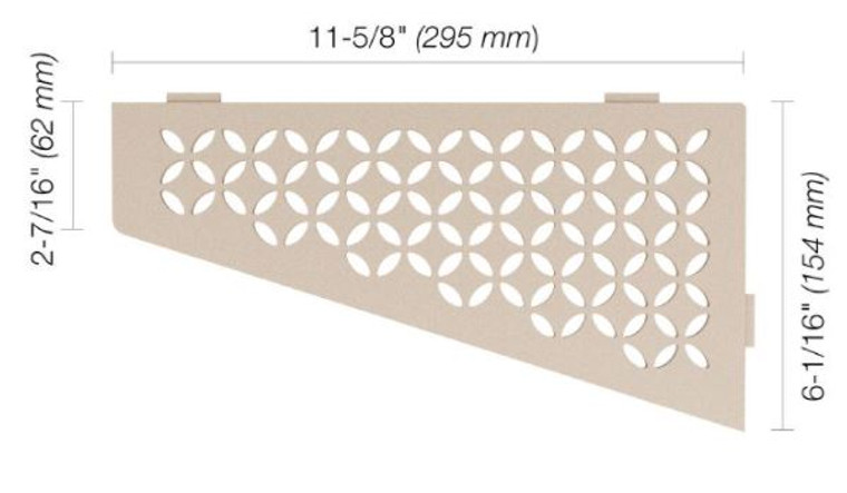 Schluter Shelf-E Quadrilateral Floral Cream SES3 D5 TSC
