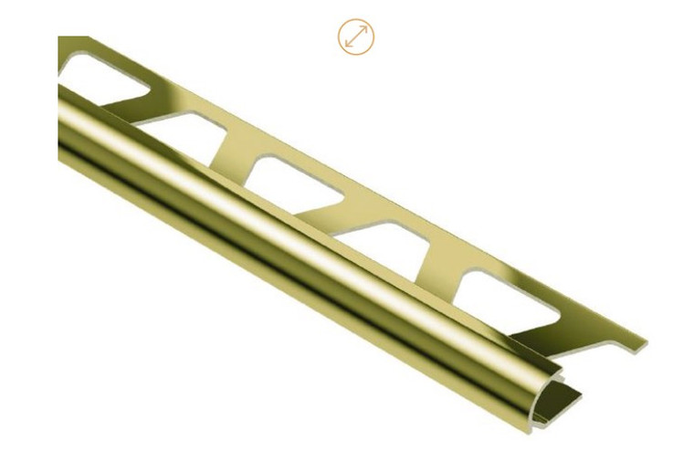 Schluter Rondec 8' Polished Brass Profile