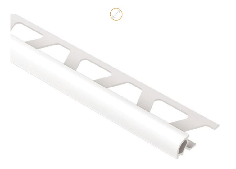 Schluter Rondec 8' PVC Bright White Profile 