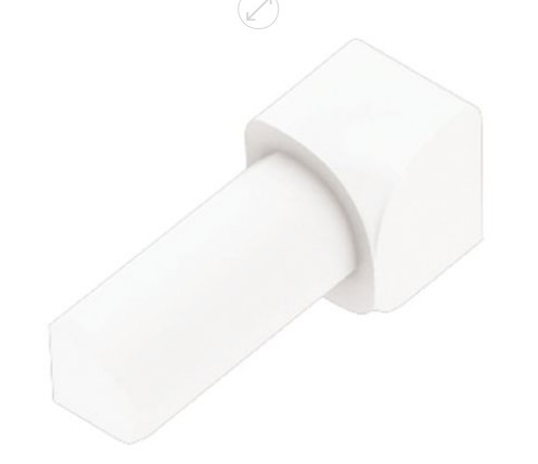 Schluter Rondec PVC 90 Degree Inside Corner Bright White