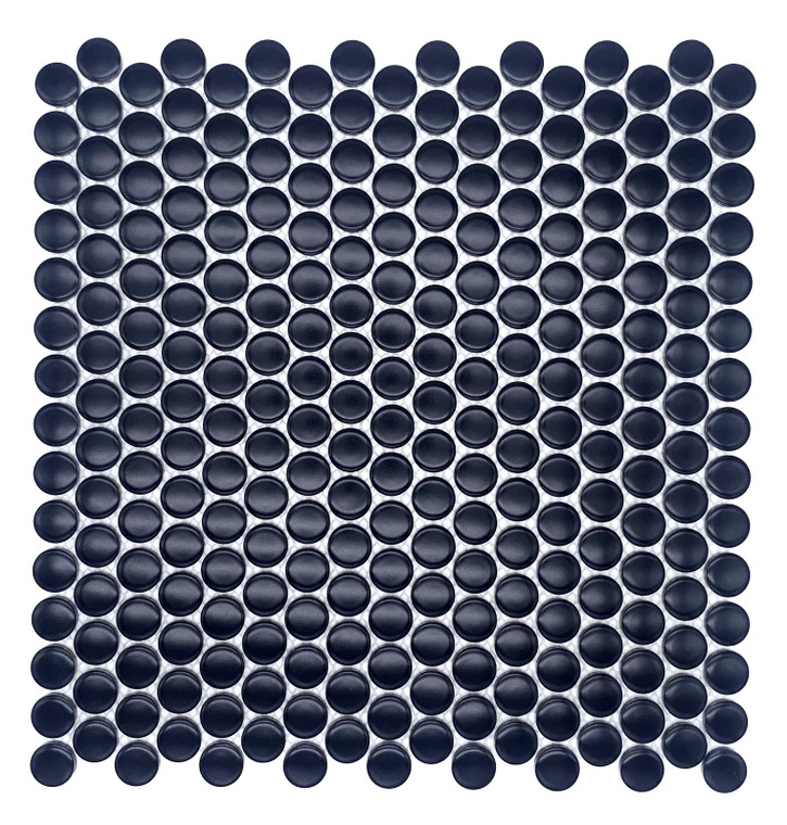Splash Cascade Penny Round Black Matte