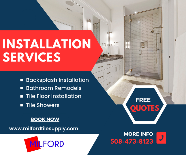 Bathroom Floor Tile Installation in Near Me, MA – Milford Tile
Transform your bathroom with professional bathroom floor tile installation in Near Me, MA by Milford Tile. We specialize in installing new tile flooring, custom mosaic tile designs, and premium tile installation materials to ensure long-lasting durability and stunning results. Whether you're updating an outdated bathroom or designing a brand-new space, our expert tile installers deliver precise craftsmanship and flawless finishes.

At Milford Tile, we work with top-quality porcelain tile, ceramic tile, stone tile, and decorative mosaic tile to create beautiful, slip-resistant, and waterproof bathroom floors. Our team handles every step of the installation process—from demolition and subfloor prep to waterproofing, thinset application, leveling, grouting, and finishing. We use industry-leading tile setting materials, including high-performance mortars, grout systems, leveling systems, and waterproof membranes for a perfect installation every time.

Homeowners in Near Me, MA choose us for bathroom tile flooring because we provide reliable service, clean workmanship, and superior results. No matter the size of your project, Milford Tile delivers professional tile installation that enhances your bathroom’s appearance, value, and durability.