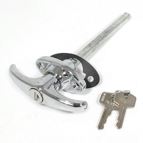 Boot lid 'T' handle - Chrome – Non locking handle