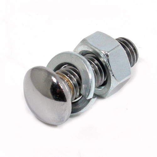 Domed head 14.5mm head x 26mm long, 5/16 BSF thread, two flats under head.