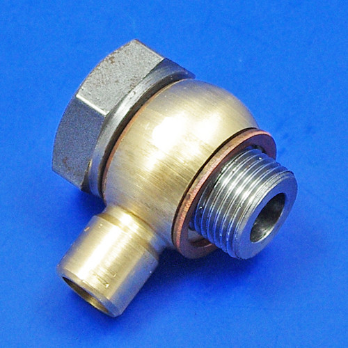 Banjo union - 3/8" BSP thread bolt, solder socket for 3/8" OD pipe