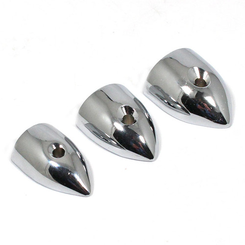 Tread end cap - Cast brass, chrome finish – 19mm wide end cover Fits over 19mm