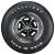 Firestone NR50-15 Wide Oval Raised White Letter (RADIAL)