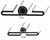Bonnet hinge - folded type 5ft (1525mm) length – SET of three hinges - Top and