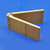 Brass door hinge - Undrilled, 1 3/4" x 4"
