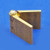Brass door hinge - Undrilled, 1 1/2" x 2"