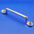 Footman loop staple - Chrome – 196 - For 51mm strap Chrome on brass staple