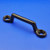 Footman loop staple - Black – 473 - For 38mm strap Black enamel staple which