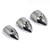 Tread end cap - Cast brass, chrome finish – 19mm wide end cover Fits over 19mm