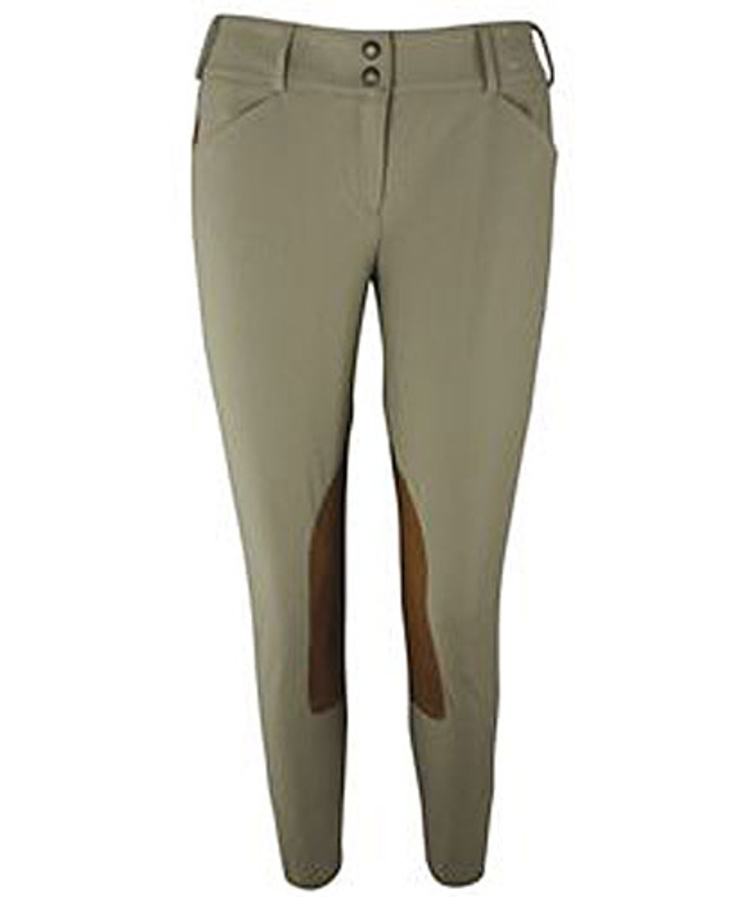 The Tailored Sportsman Girl's Trophy Hunter Front Zip Breeches - tan