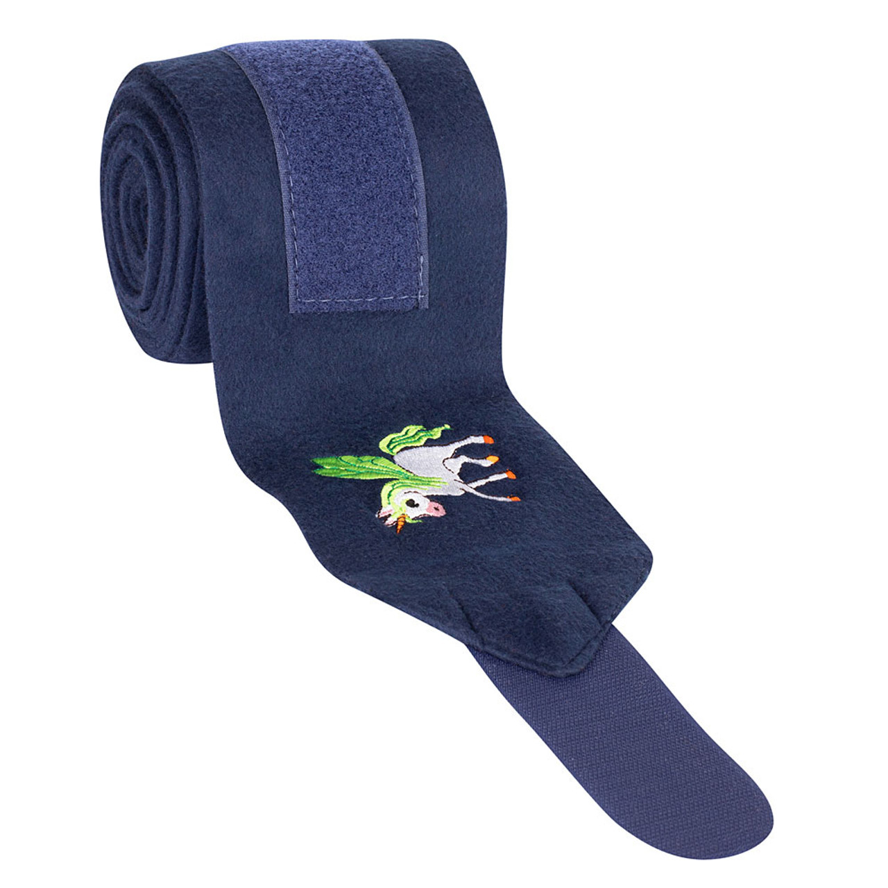 TuffRider Unicorn Fleece Polo Wraps- navy