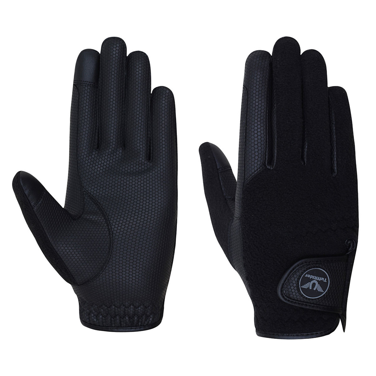 TuffRider Fleece Back Smart Riding Gloves