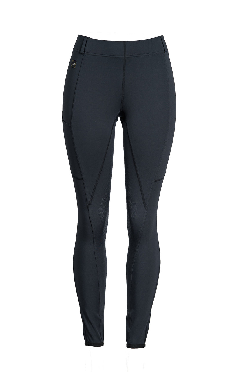 FITS TechTread Full Seat Pull On Riding Breeches - black