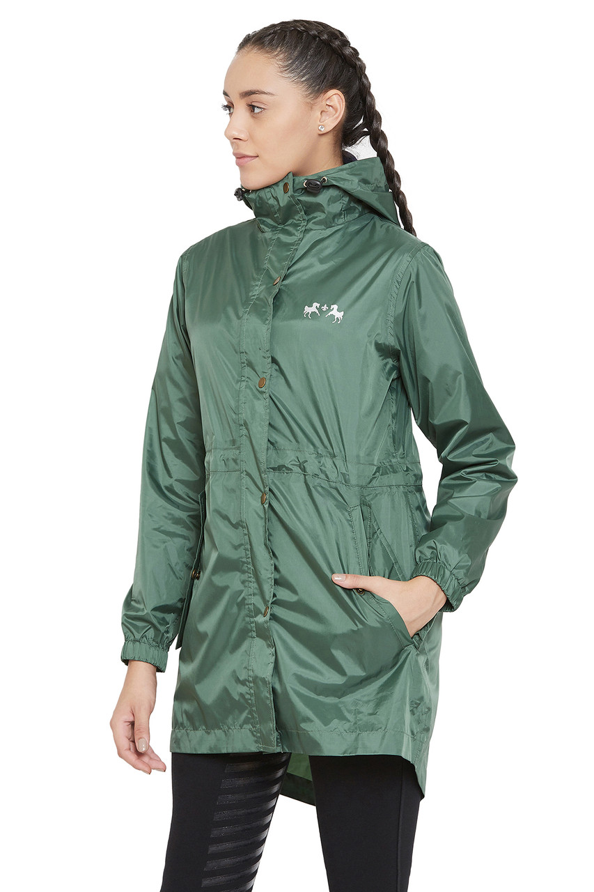 Equine Couture Element Rain Jacket - cilantro