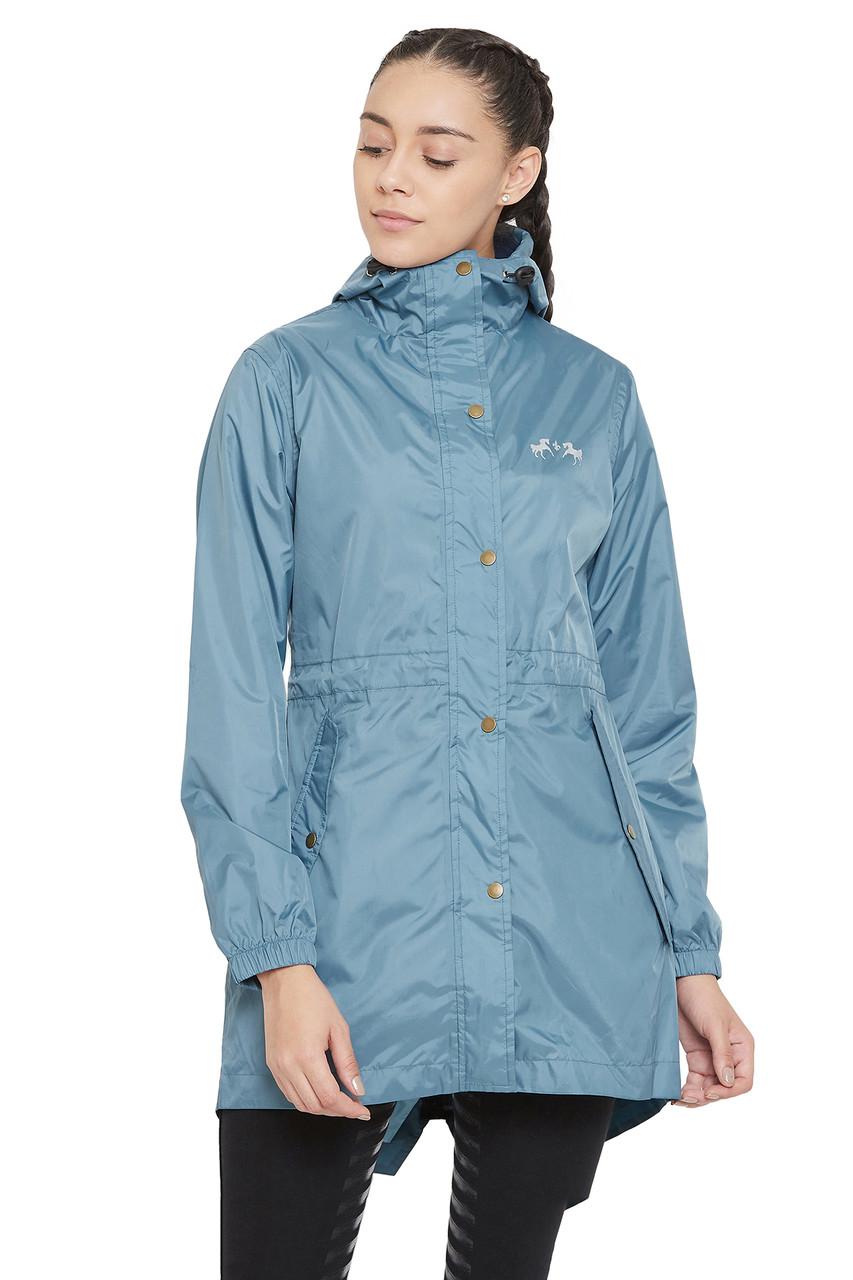 Equine Couture Element Rain Jacket - stone blue 