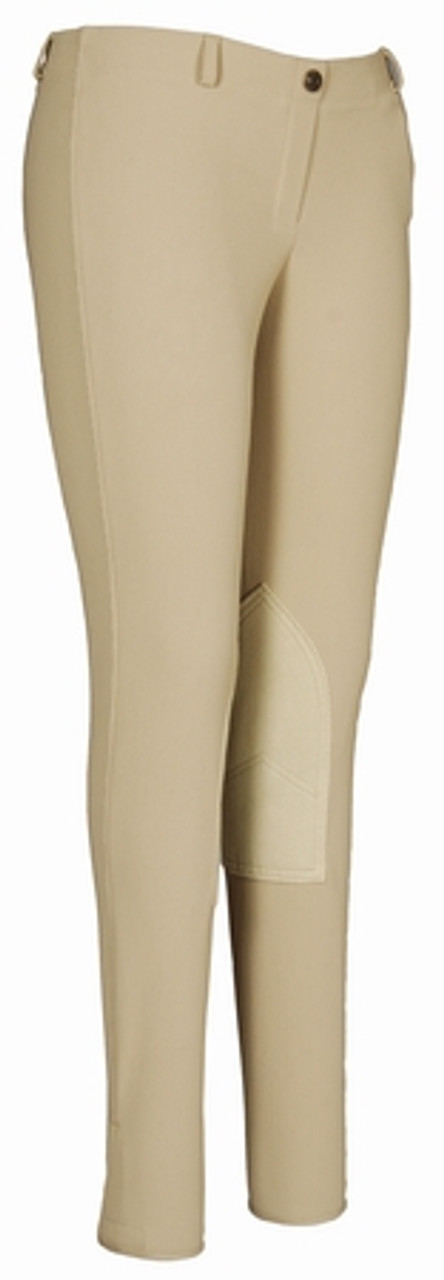 TuffRider Ribb Low Rise Pull On Breeches -  light tan