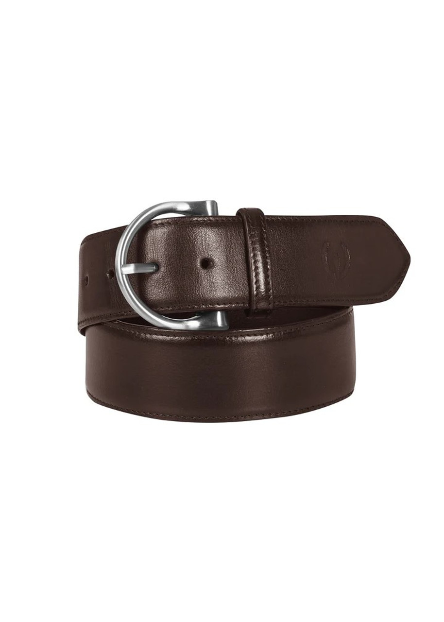 Kerrits Simple D Leather Belt - dark bay