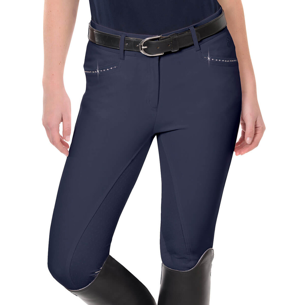 Ovation Elegance Sparkle Full Seat Breech - navy