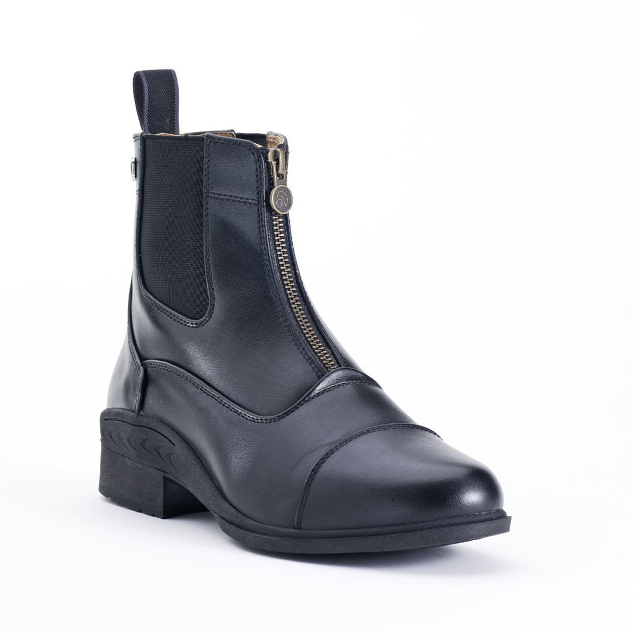 Ovation Ladies Quantum Zip Paddock Boots - black