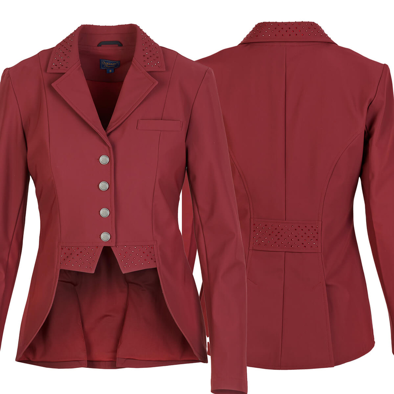 Ovation Elegance Dressage Show Coat - burgundy