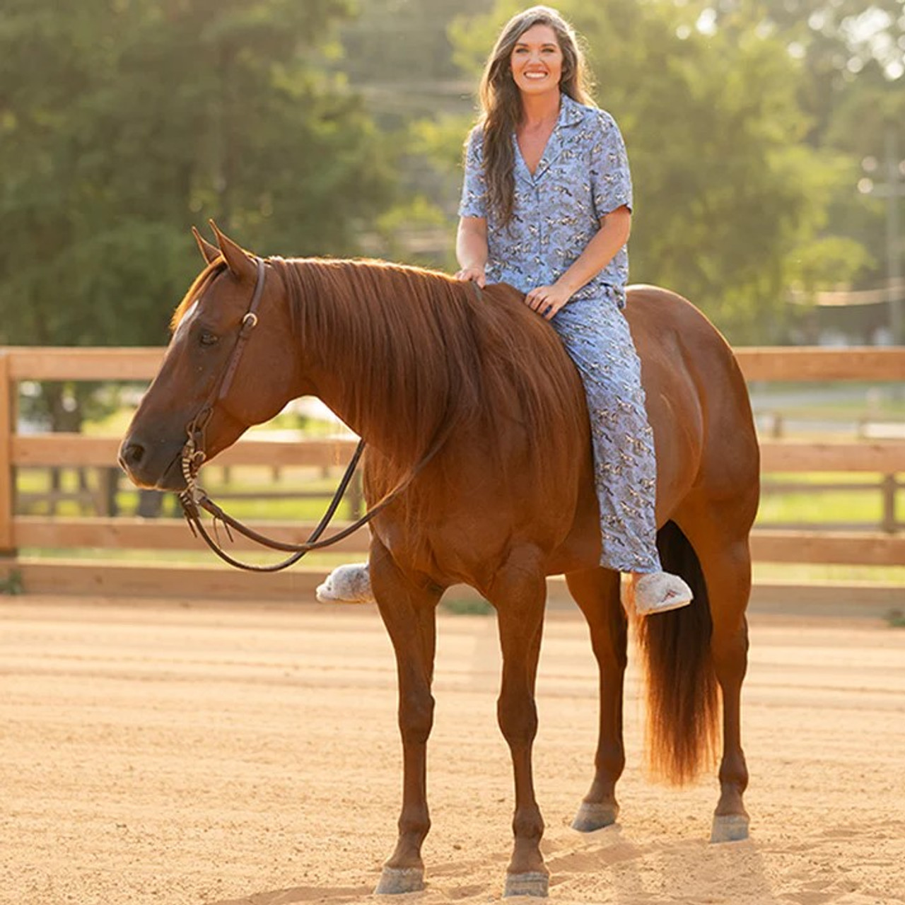 AWST Int'l Lila Loungewear Pant Set - blue AWST Int'l Lila Loungewear Pant Set - blue