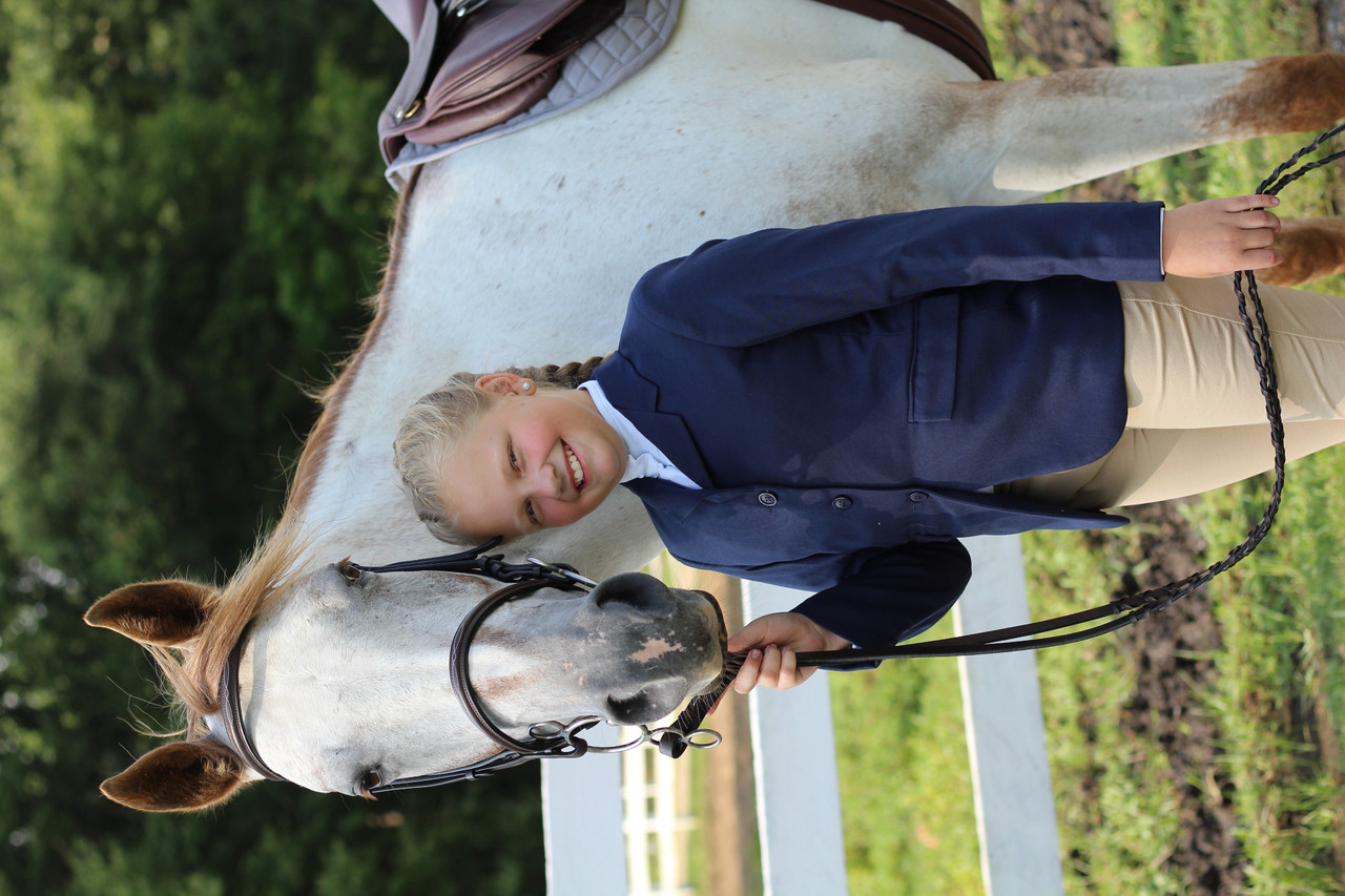 TuffRider childrens plus size horse show coat