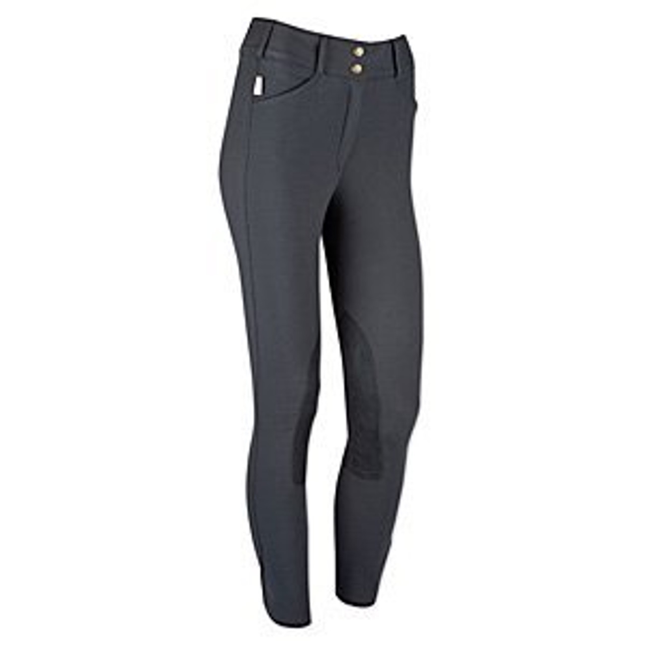 Tailored Sportsman Trophy Hunter Mid Rise Front Zip Breeches - charcoal