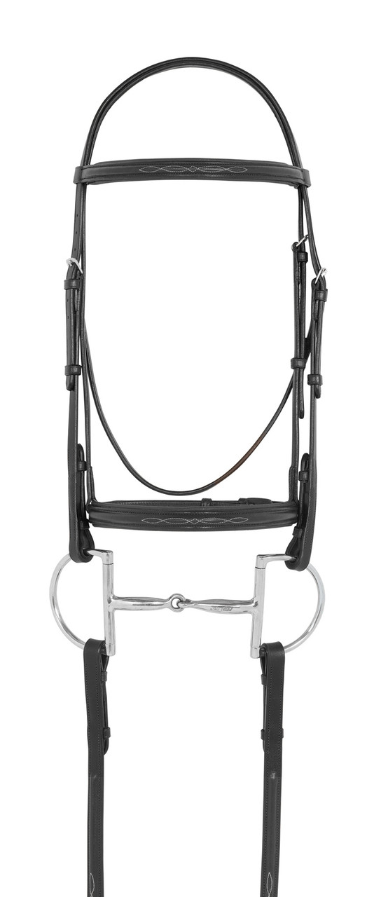 Camelot™ Fancy Stitched Raised Padded Bridle - black