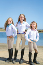 Romfh Child's International Euro Seat Knee Patch Breeches - classic beige