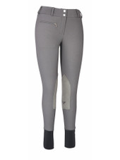 TuffRider Ribb Low Rise Wide Waistband Breeches - charcoal