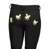 TuffRider Children's Unicorn Unifleece Winter Jodhpurs - back closeup