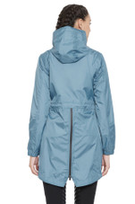 Equine Couture Element Rain Jacket - stone blue - back