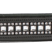 Aramas® Queen Padded 1 Inch Wide Browband - detail