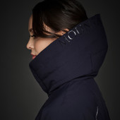 Mountain Horse Ladies Alicia Parka - hood - navy