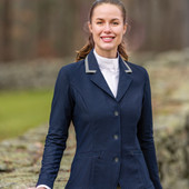 Ovation AirFlex Show Coat with Contrast Collar - navy/grey