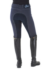 Ovation Ladies' SoftFLEX Classic Full Seat Breech - indigo