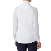 Ovation Altitude Long Sleeve Show Shirt - white w/grey horse print