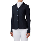 Ovation® Ladies 3-Button Mesh Hybrid Show Coat - black
