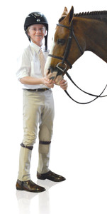 Ovation® Boy's EuroWeave™ Jodhpurs - light tan Ovation® Boy's EuroWeave™ Jodhpurs - light tan