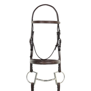 Ovation Classic Collection - Fancy Round Raised Wide Nose Comfort Crown Padded Bridle Ovation Classic Collection - Fancy Round Raised Wide Nose Comfort Crown Padded Bridle