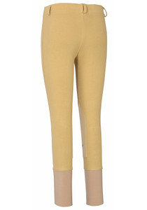 TuffRider Children's Starter Low Rise Pull On Breeches - light tan - back
